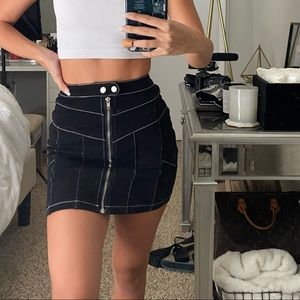 Black Stitch Skirt